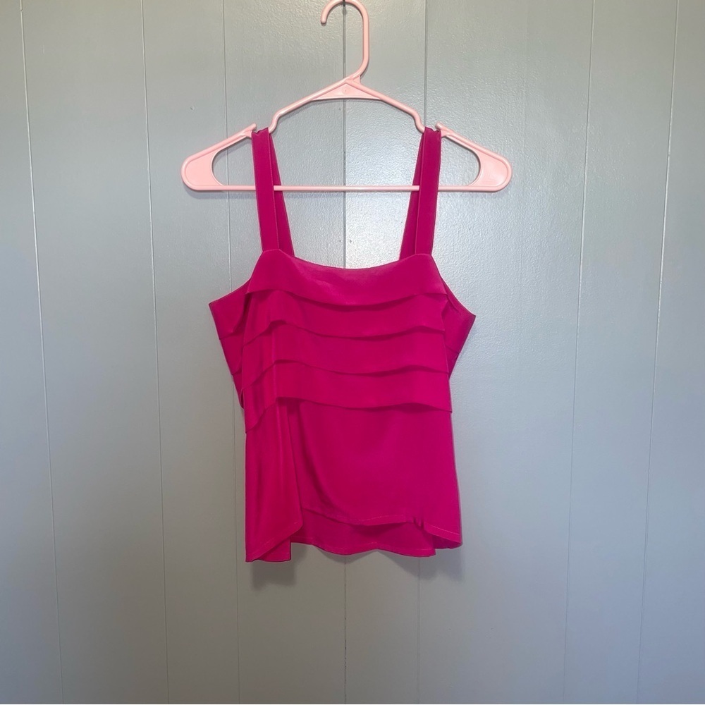 Vintage Philippe Marques Hot Pink Tank Top Cami Small
